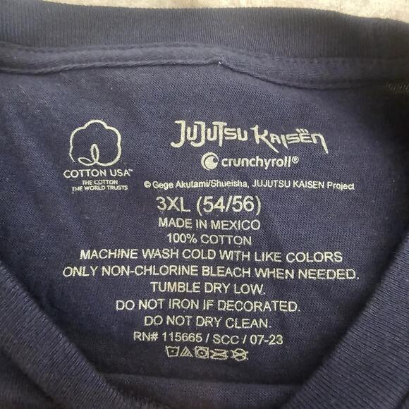 Jujutsu Kaisen Tokyo Japan High School T-Shirt Mens 3xl Navy Anime - Picture 4 of 5